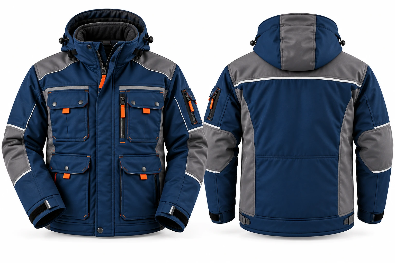 Custom Heavy Duty Winter Work Jacket - SeamCraft Industry Custom Heavy Duty Winter Work Jacket
